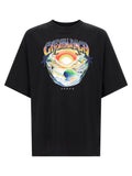 Casablanca Black Organic Cotton T-Shirt