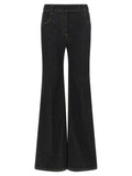 Brunello Cucinelli Blue Cotton Flared Jeans