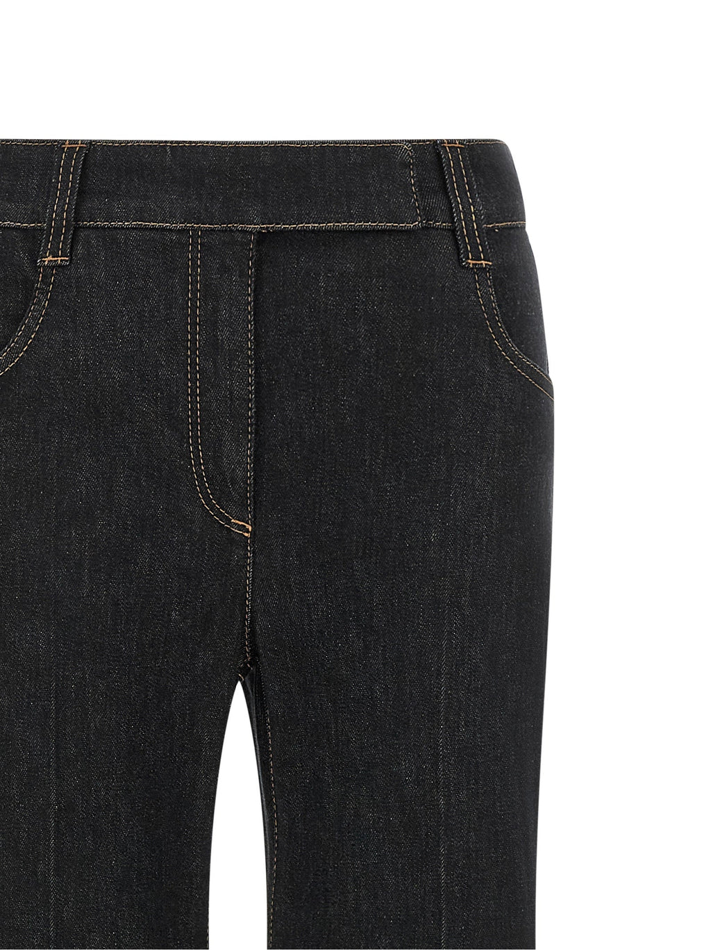 Brunello Cucinelli Blue Cotton Flared Jeans
