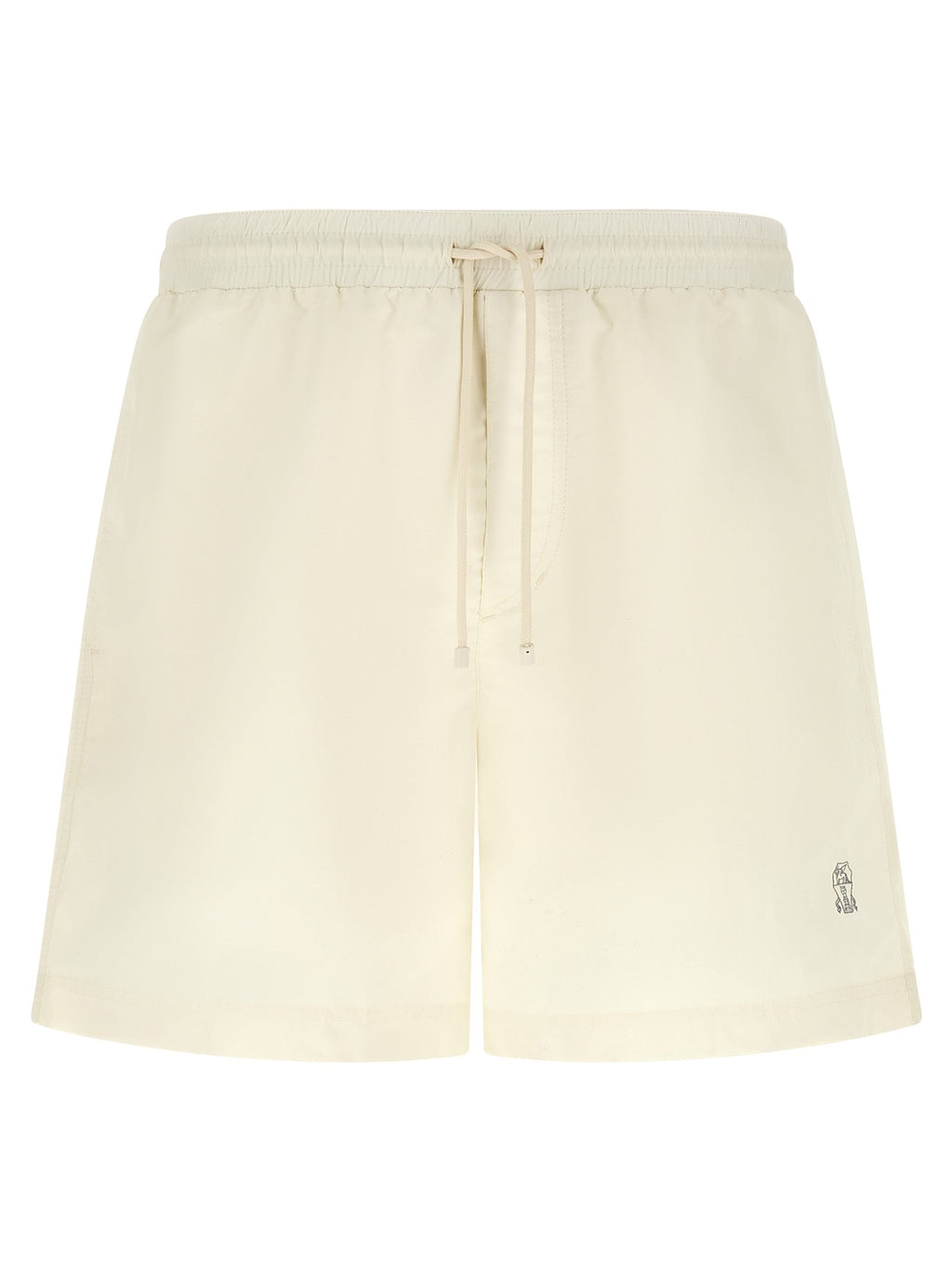 Brunello Cucinelli White Polyester Swim Shorts