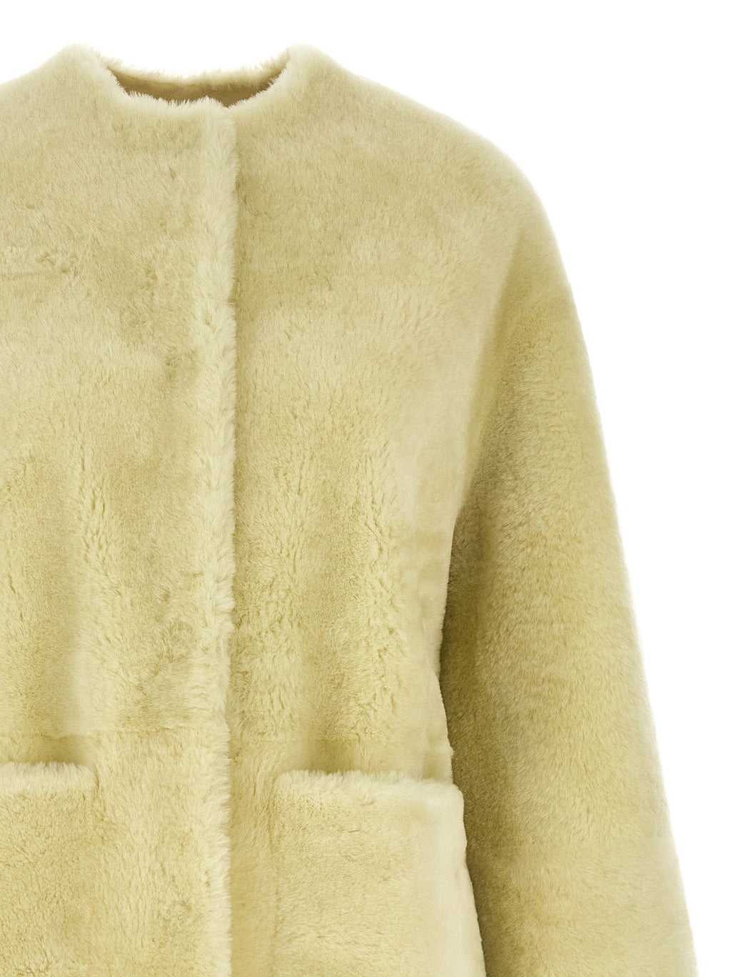 BLANCHA Bicolor Lamb Fur Coat