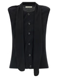 Lemaire Black Wool Sleeveless Jacket
