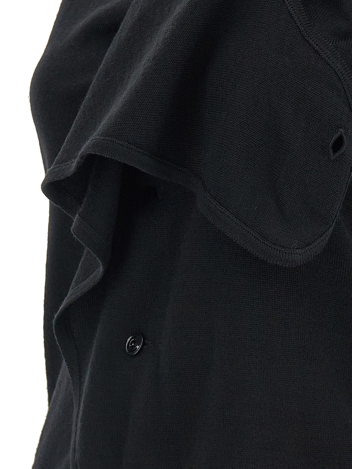 Lemaire Black Wool Sleeveless Jacket