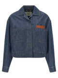 Fendi Blue Cotton Denim Jacket