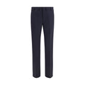 Prada Blue Wool Oves Aries Dress Pants