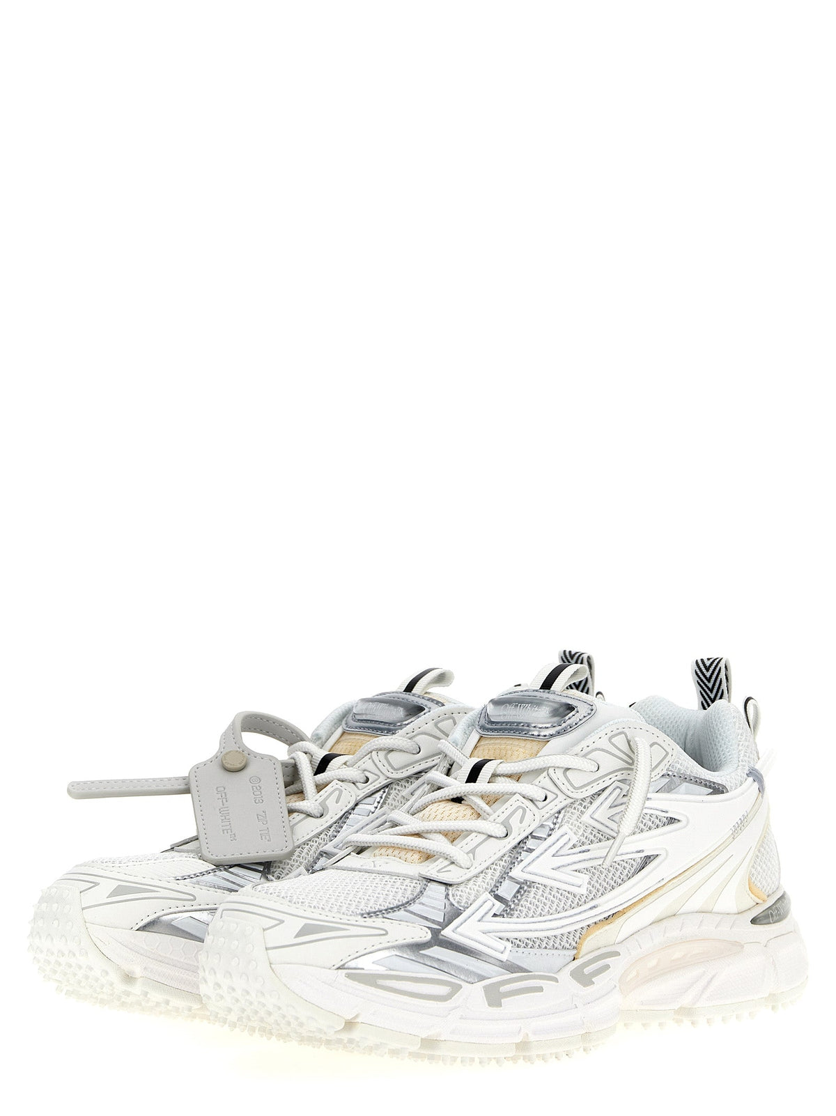 Off-White White Polyethylene Athletic Sneakers