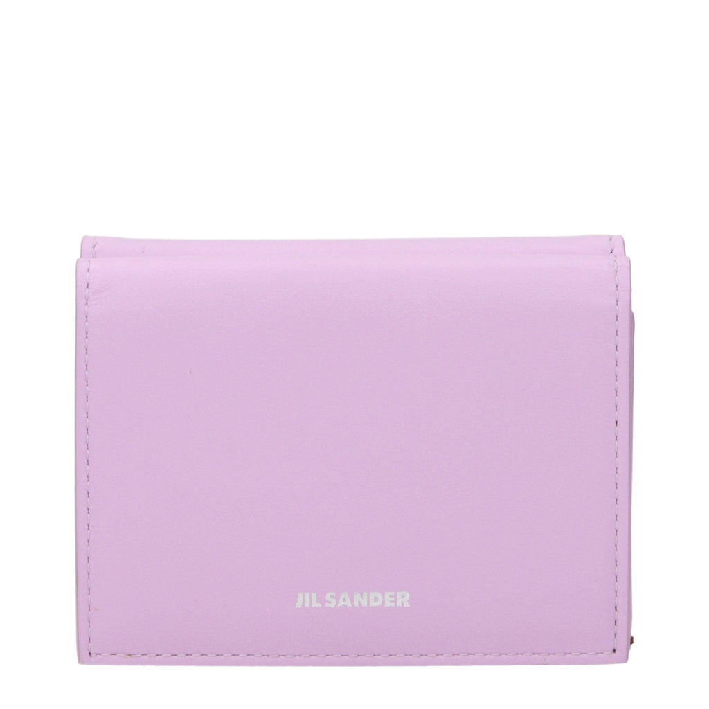 Jil Sander Pink Leather Wallet