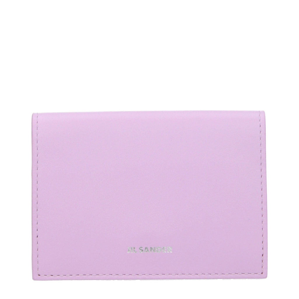 Jil Sander Pink Leather Cardholder