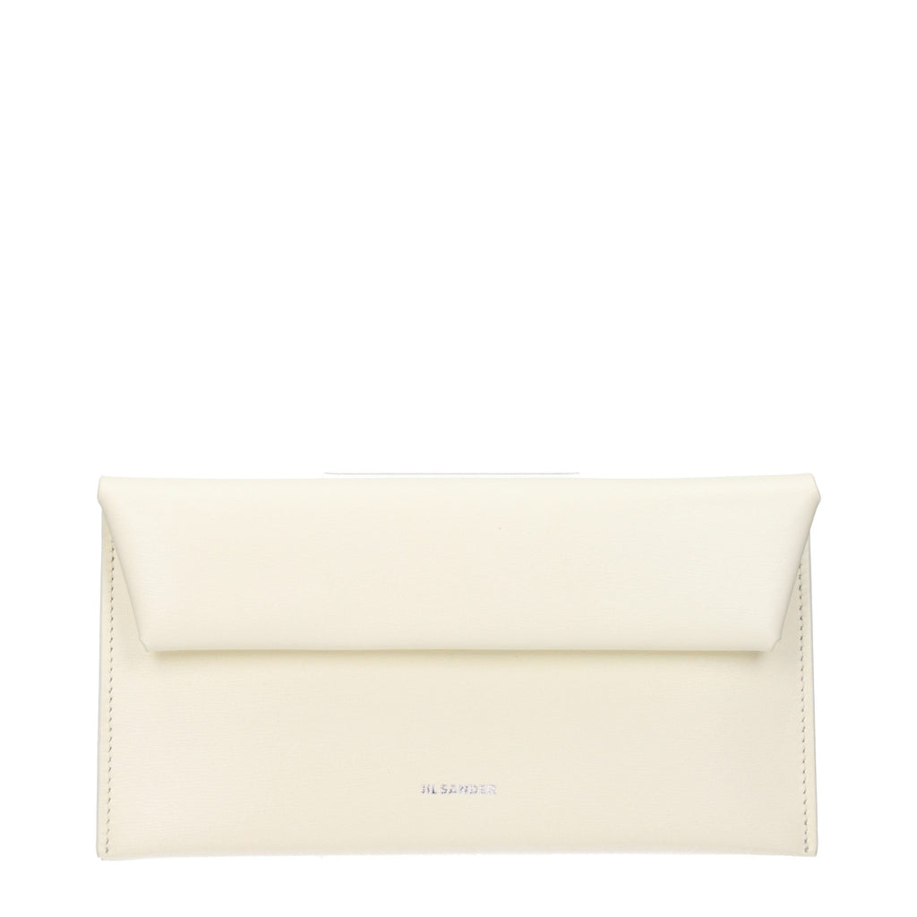 Jil Sander Beige Leather Wallet