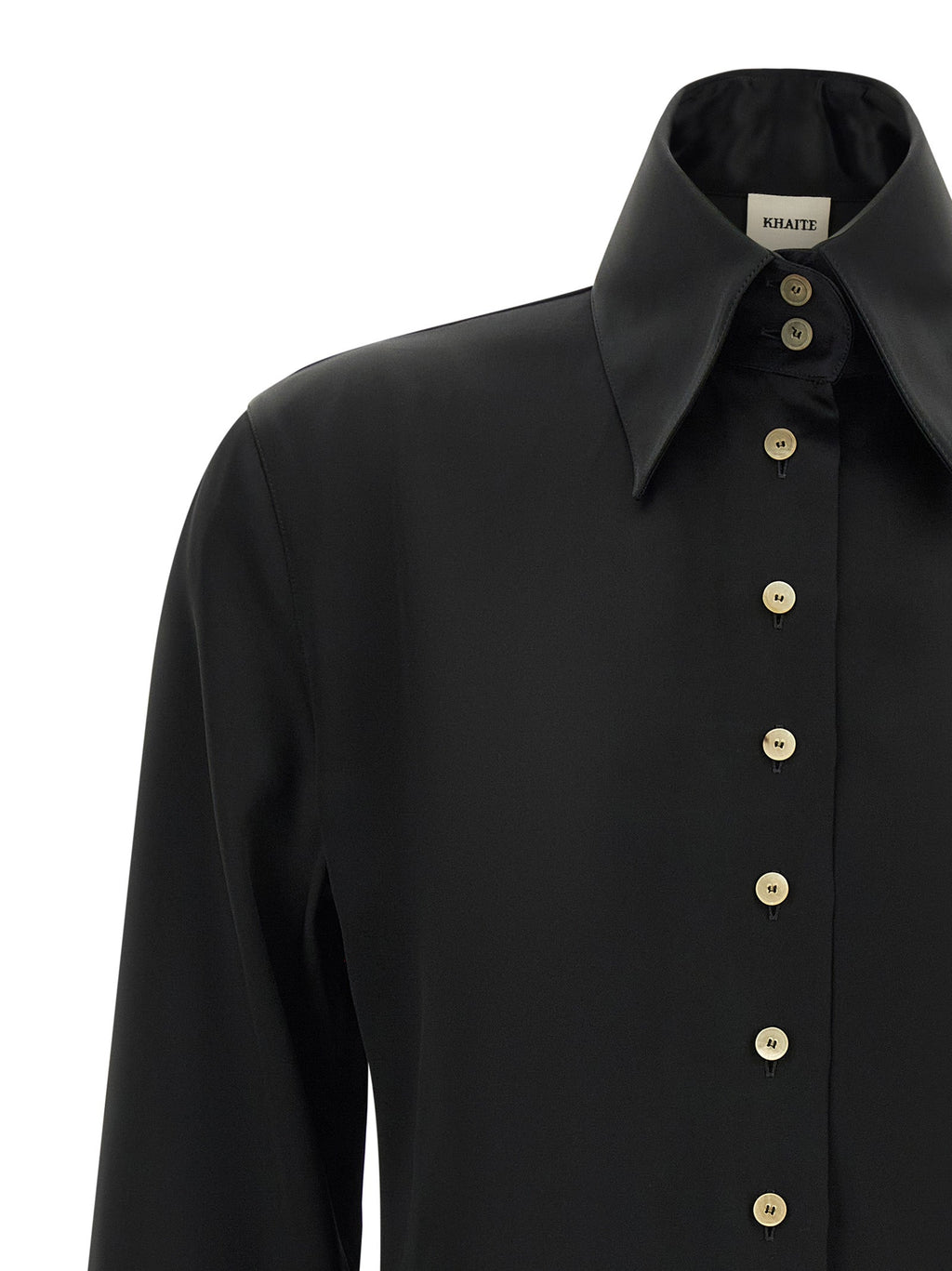 Khaite Black Acetate Blouse