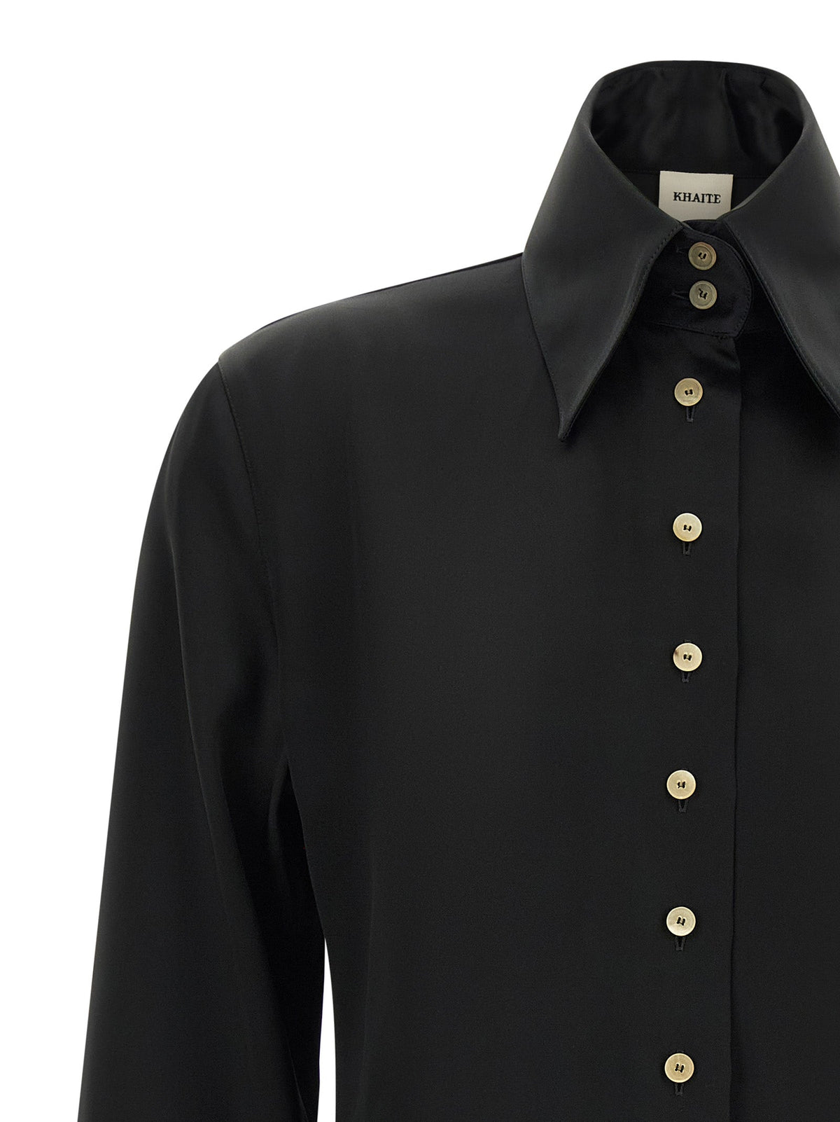 Khaite Black Acetate Blouse