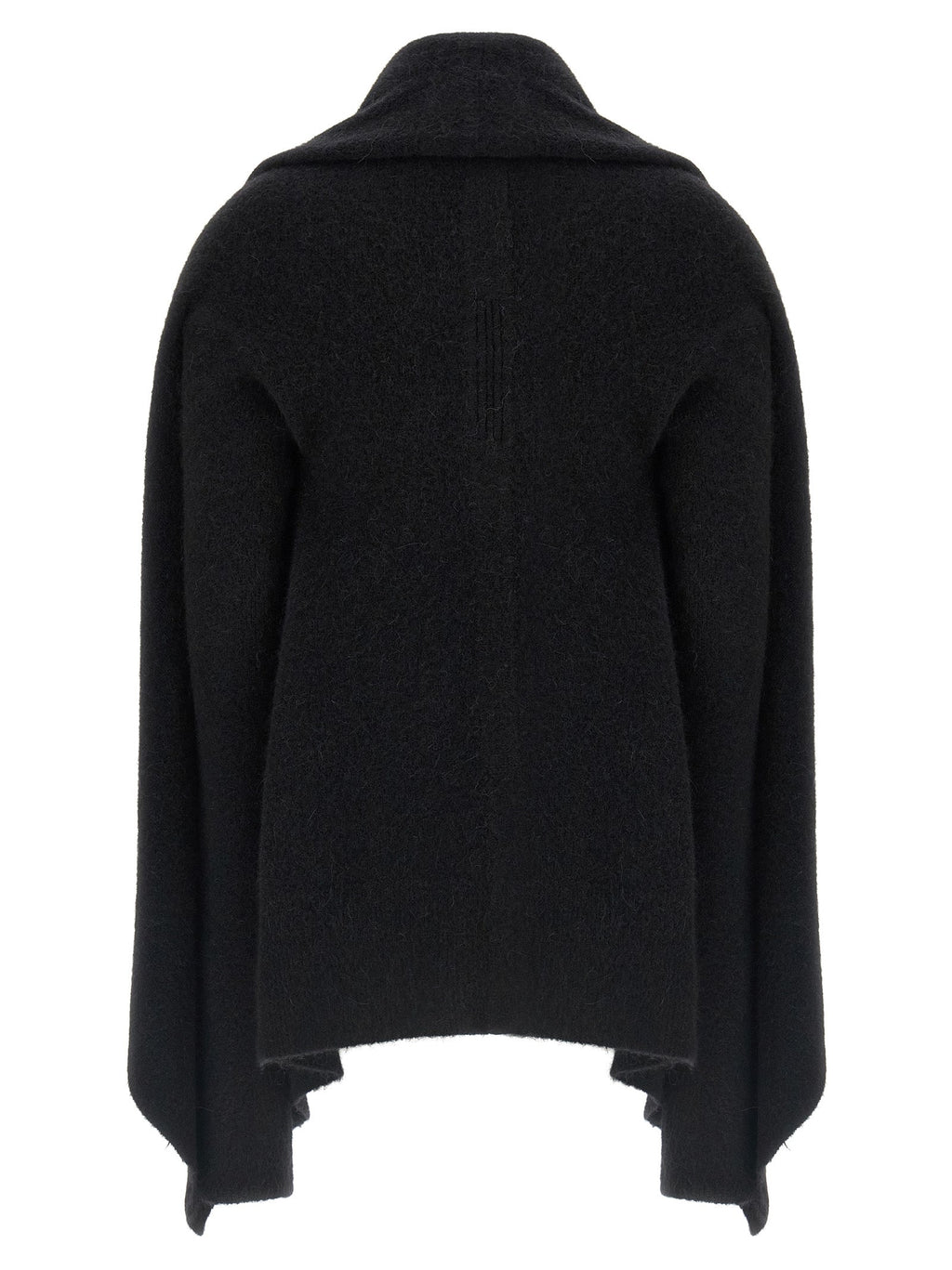 Rick Owens Black Marabou Cardigan