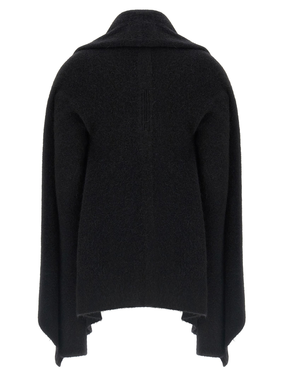 Rick Owens Black Marabou Cardigan