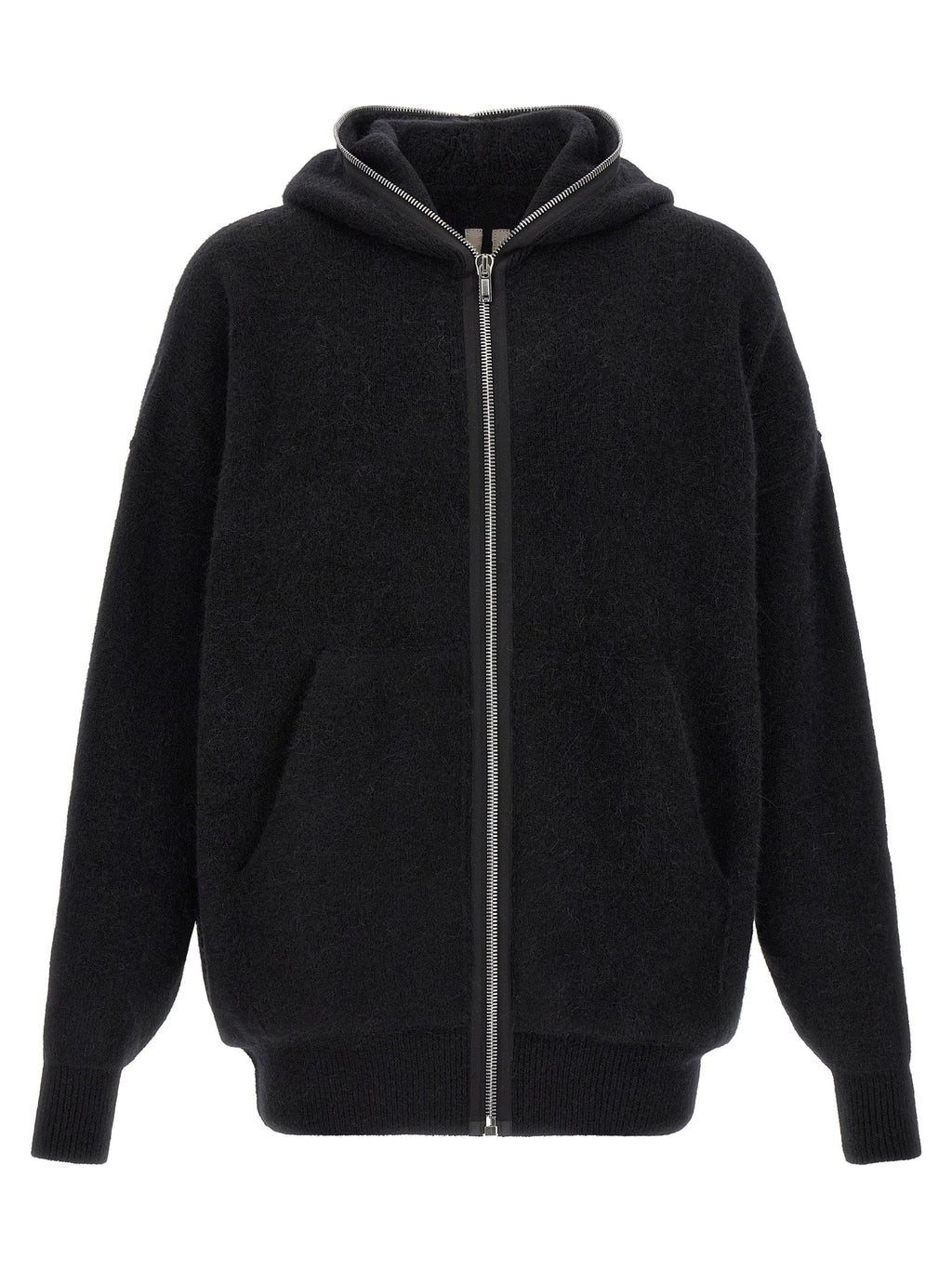 Rick Owens Black Marabou Sweatshirt