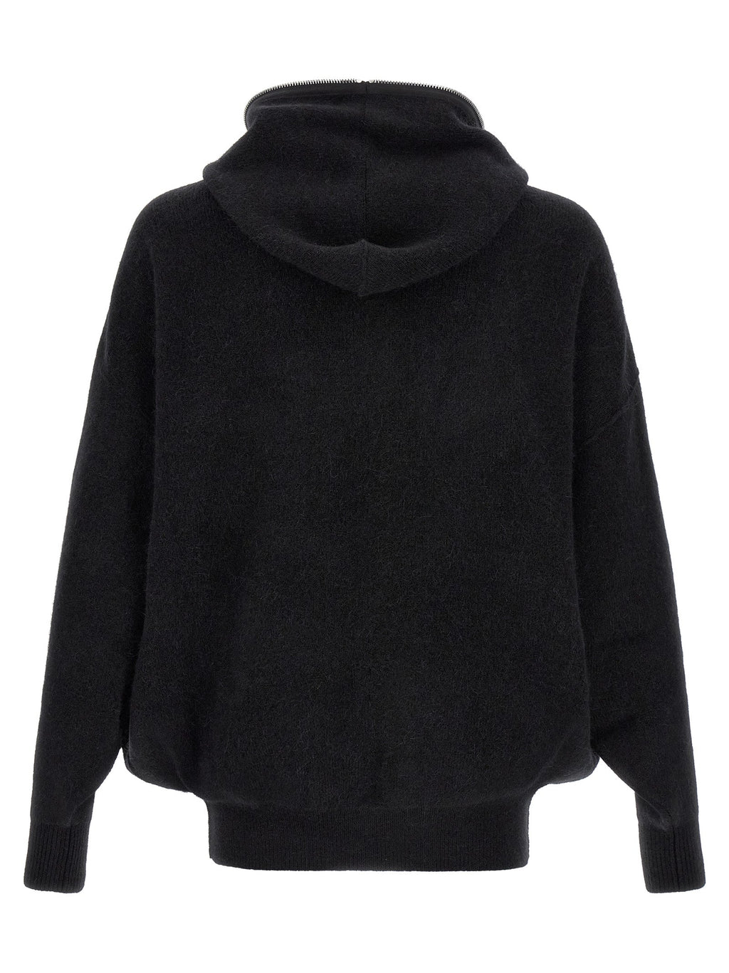 Rick Owens Black Marabou Sweatshirt