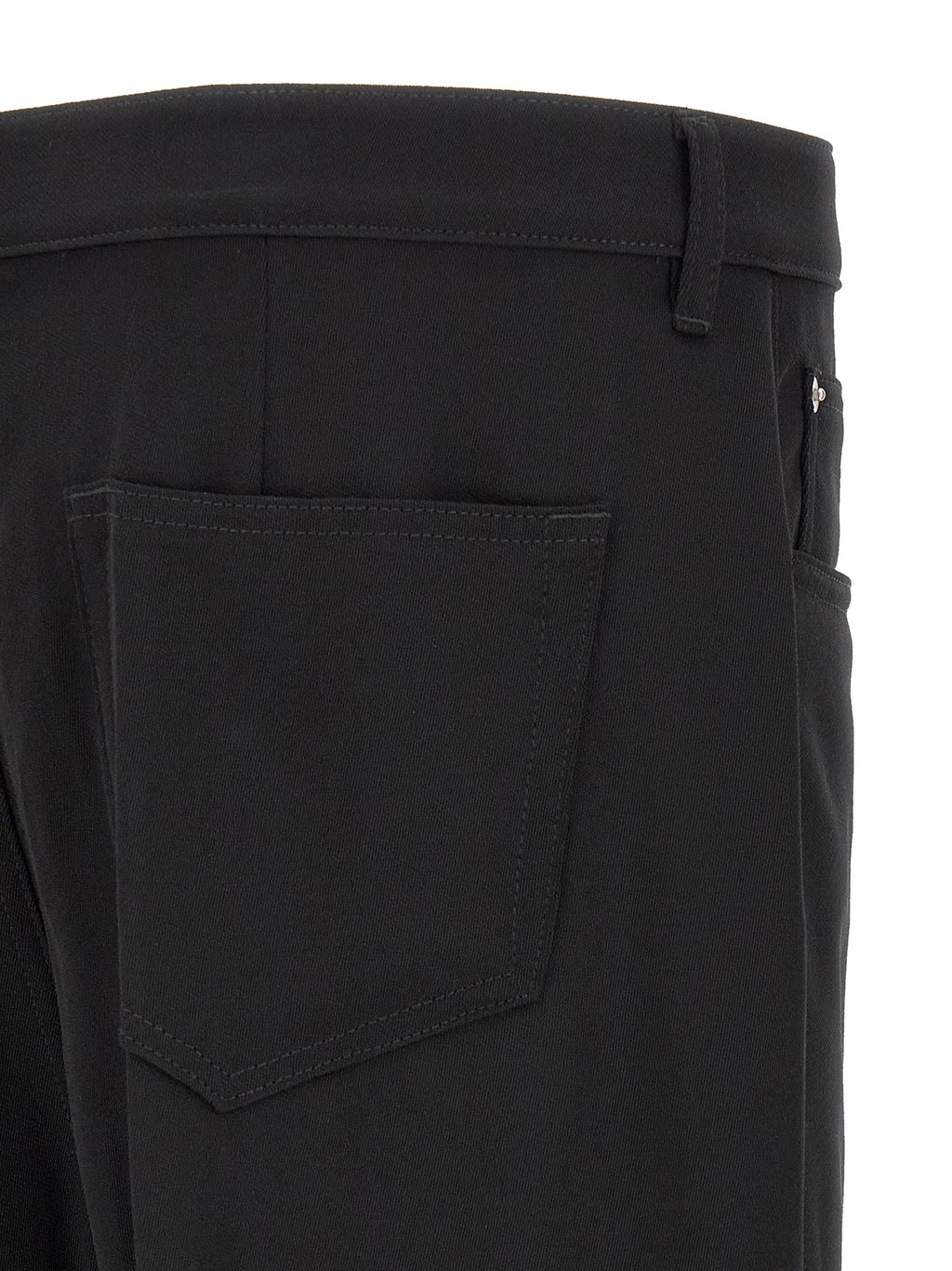 Rick Owens Black Cotton Relaxed Fit Jeans