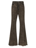 Rick Owens Gray Cotton Bootcut Jeans