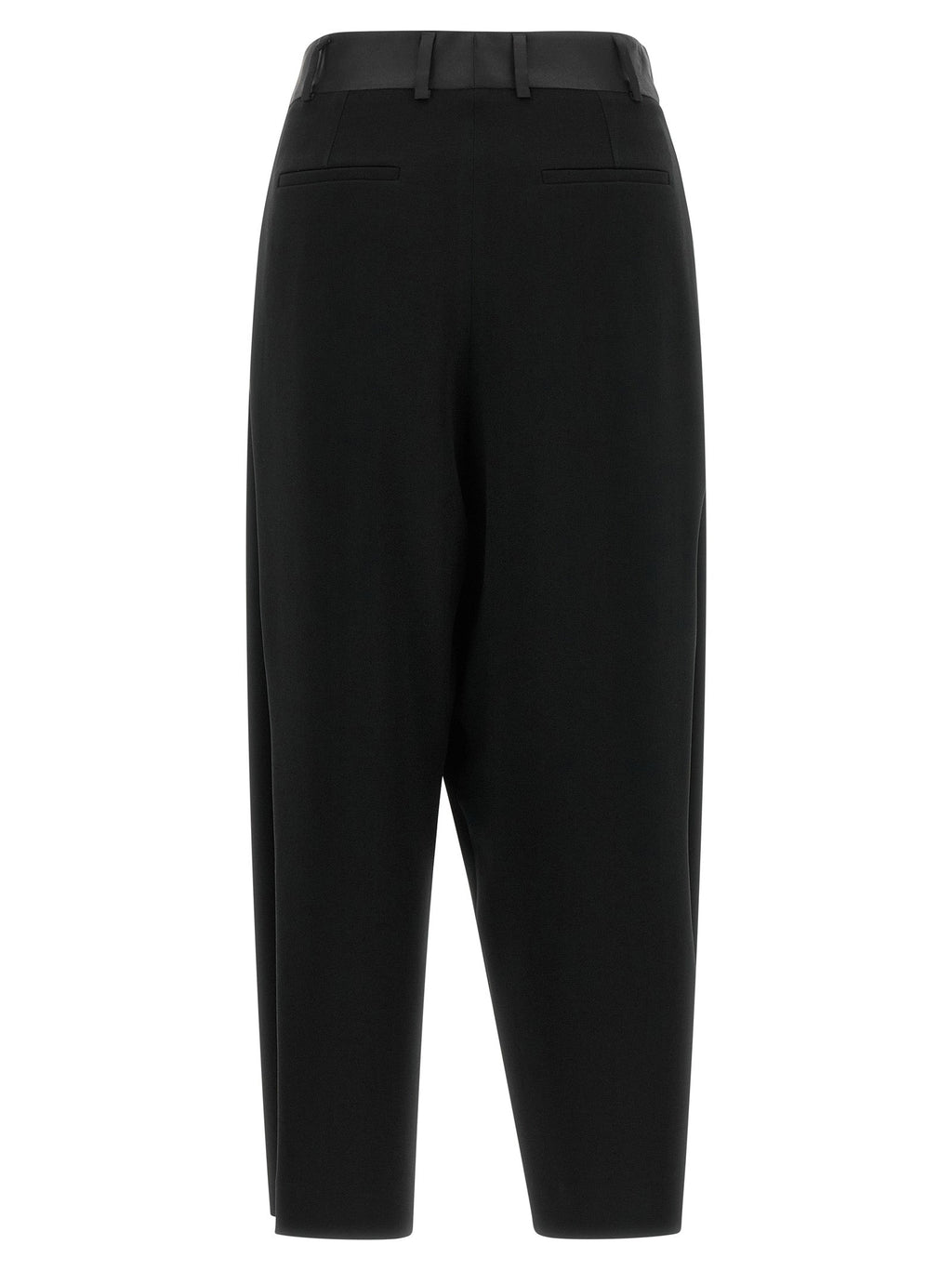 Alberto Biani Black Triacetate Dress Pants