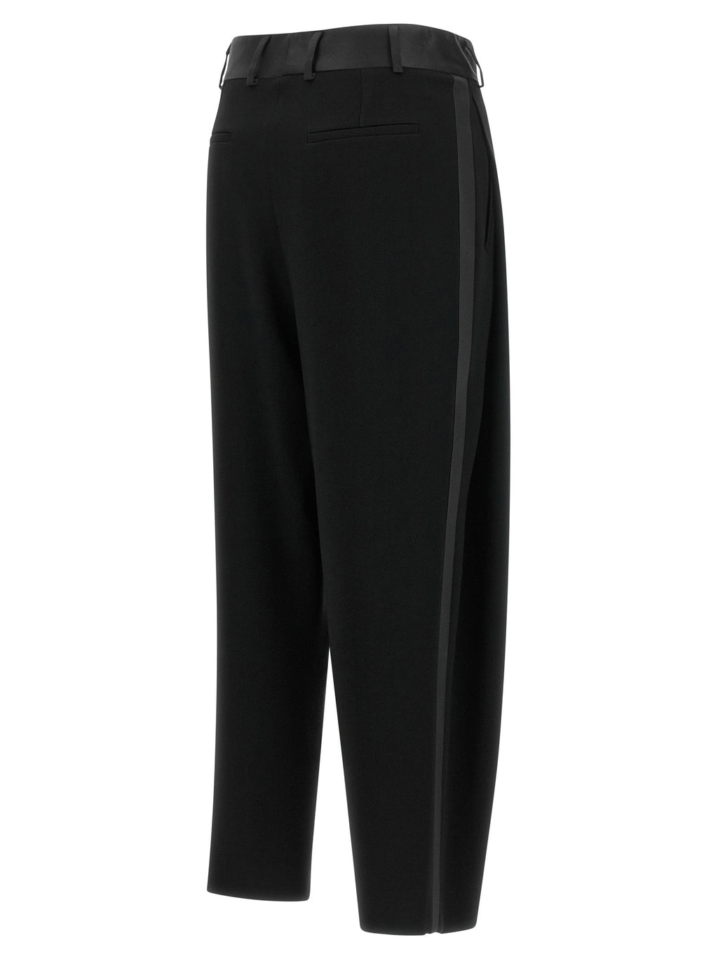 Alberto Biani Black Triacetate Dress Pants