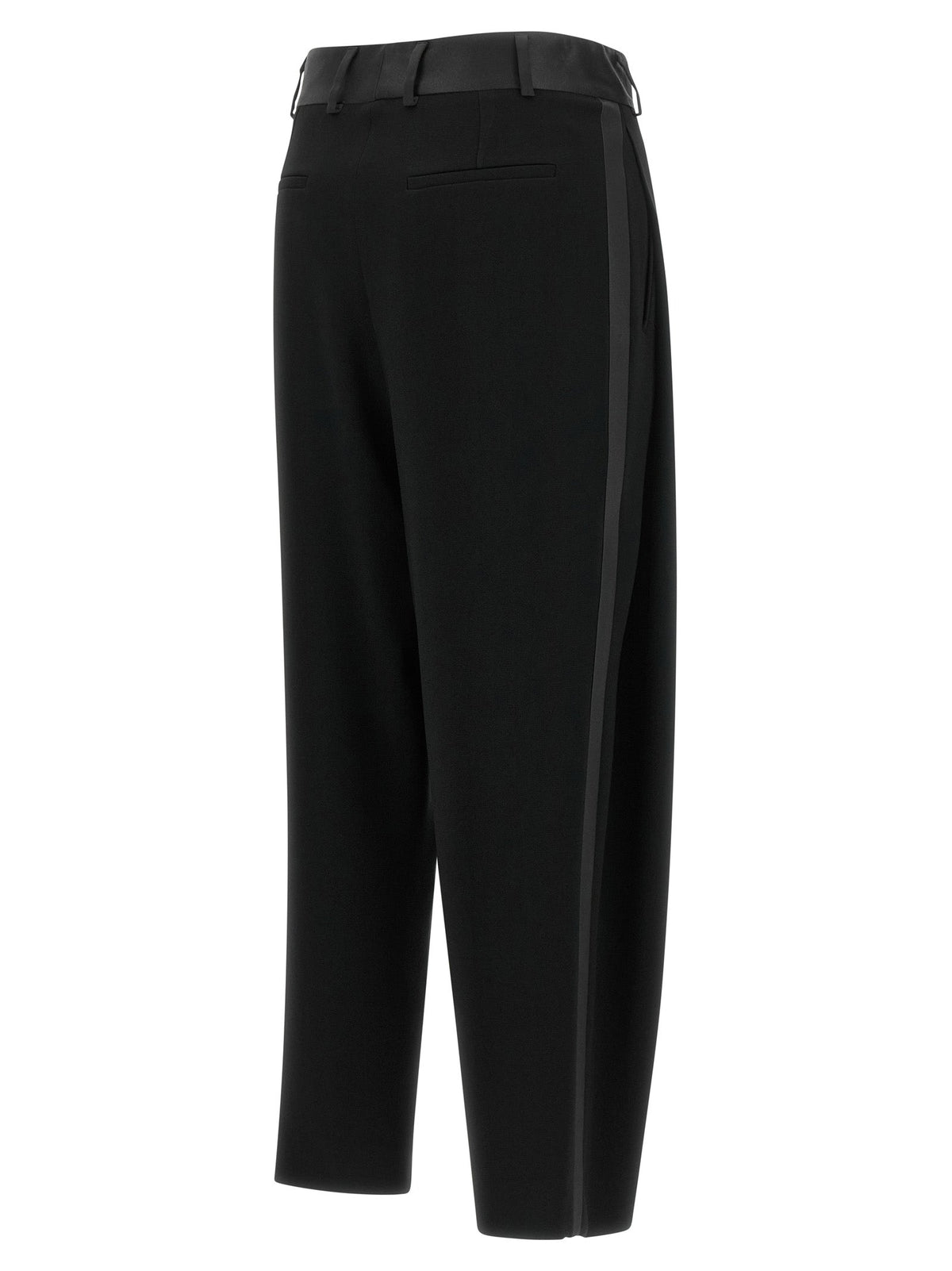 Alberto Biani Black Triacetate Dress Pants