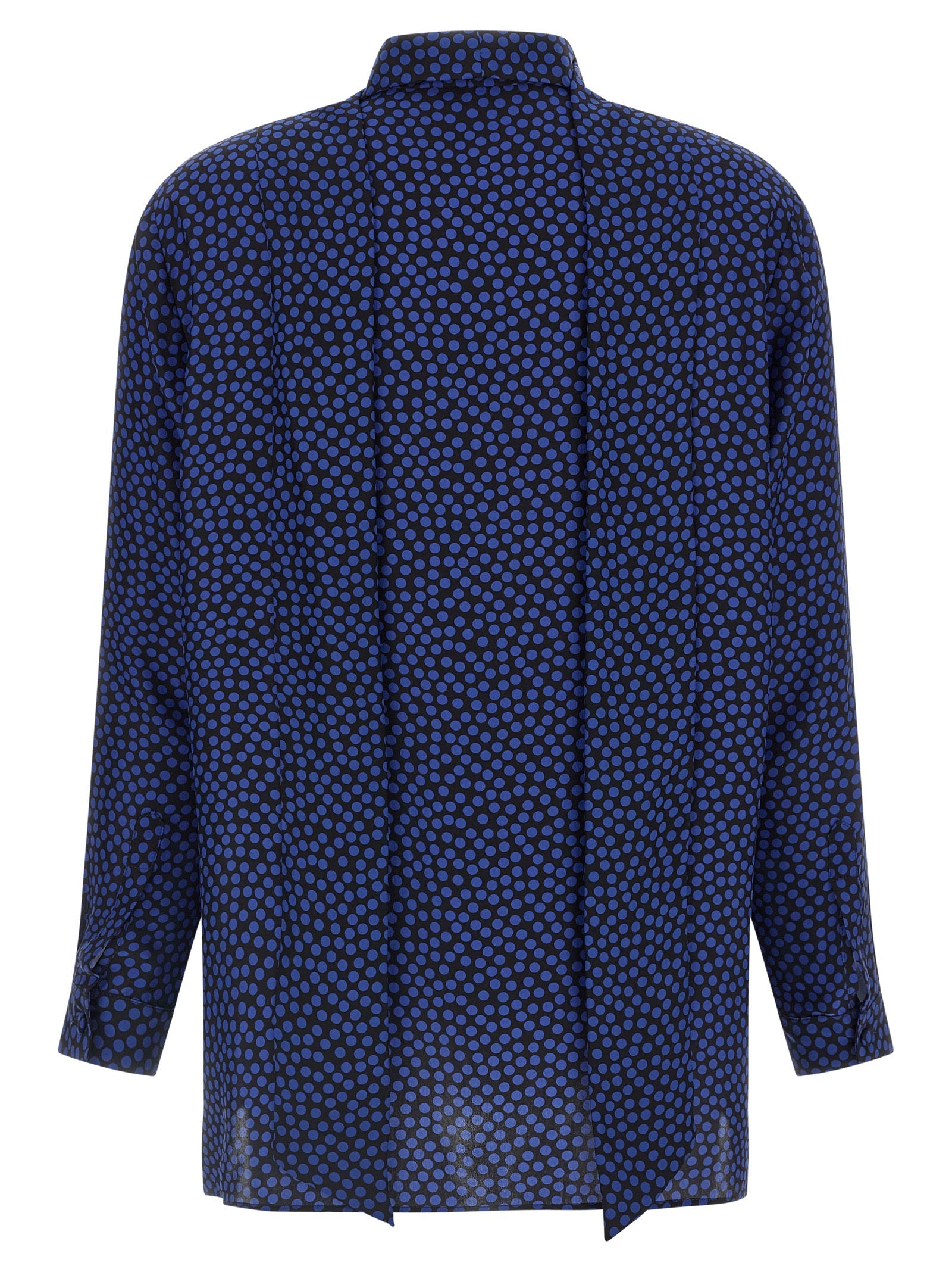 Gianluca Capannolo Blue Silk Blouse