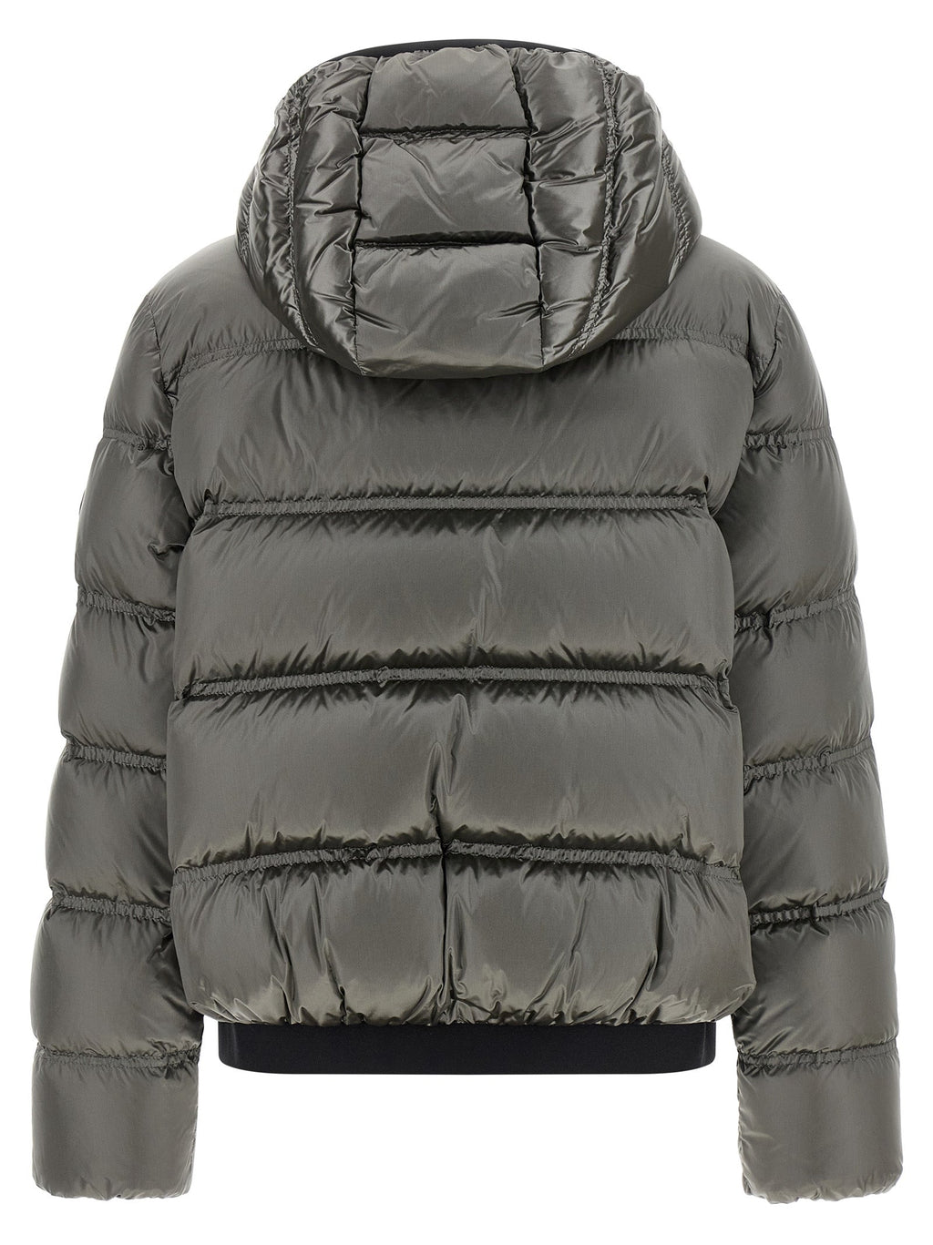 Moncler Gray Polyamide Full-Length Jacket