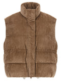 Brunello Cucinelli Beige Viscose Sleeveless Jacket