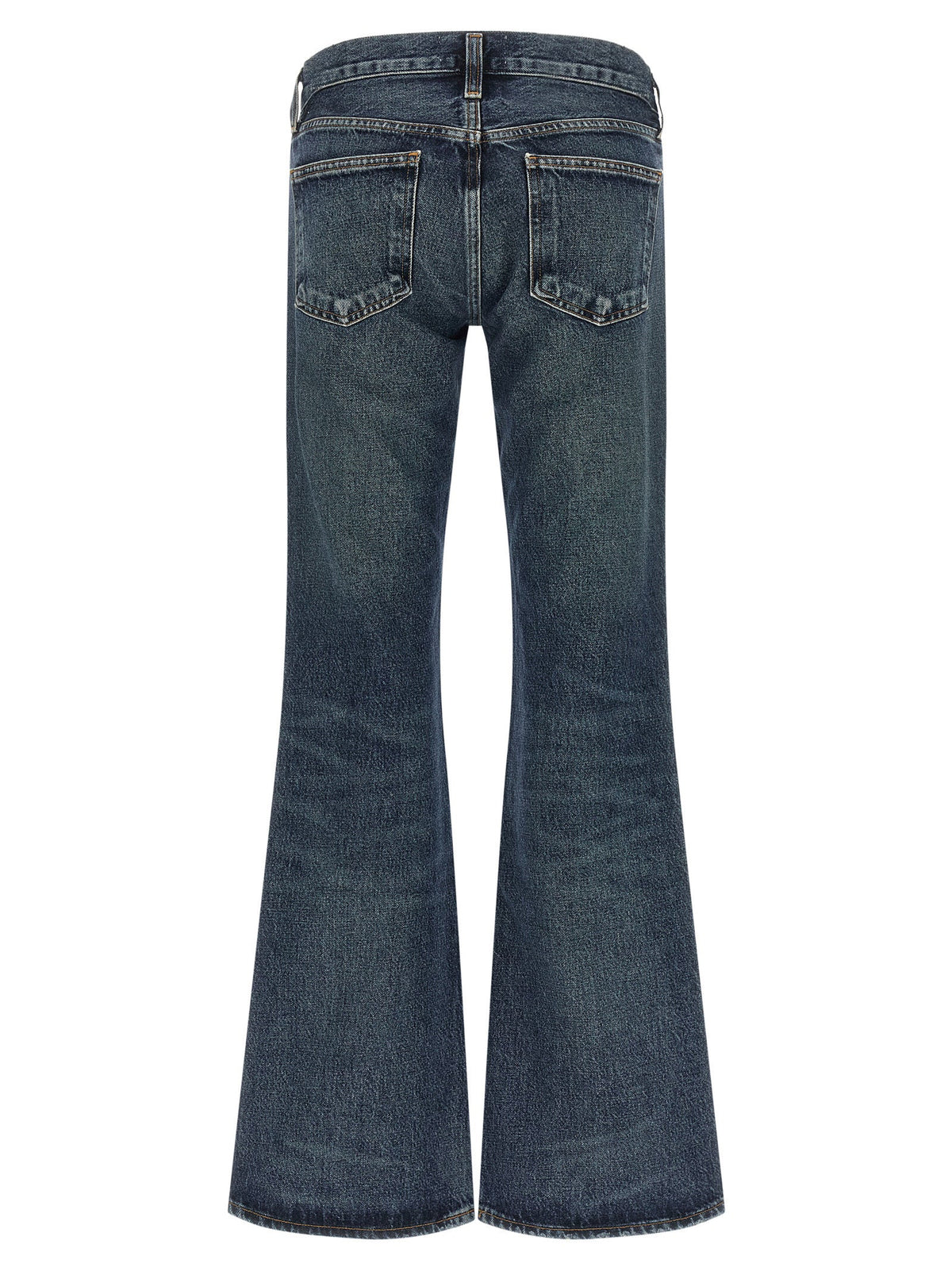 Agolde Blue Cotton Bootcut Jeans