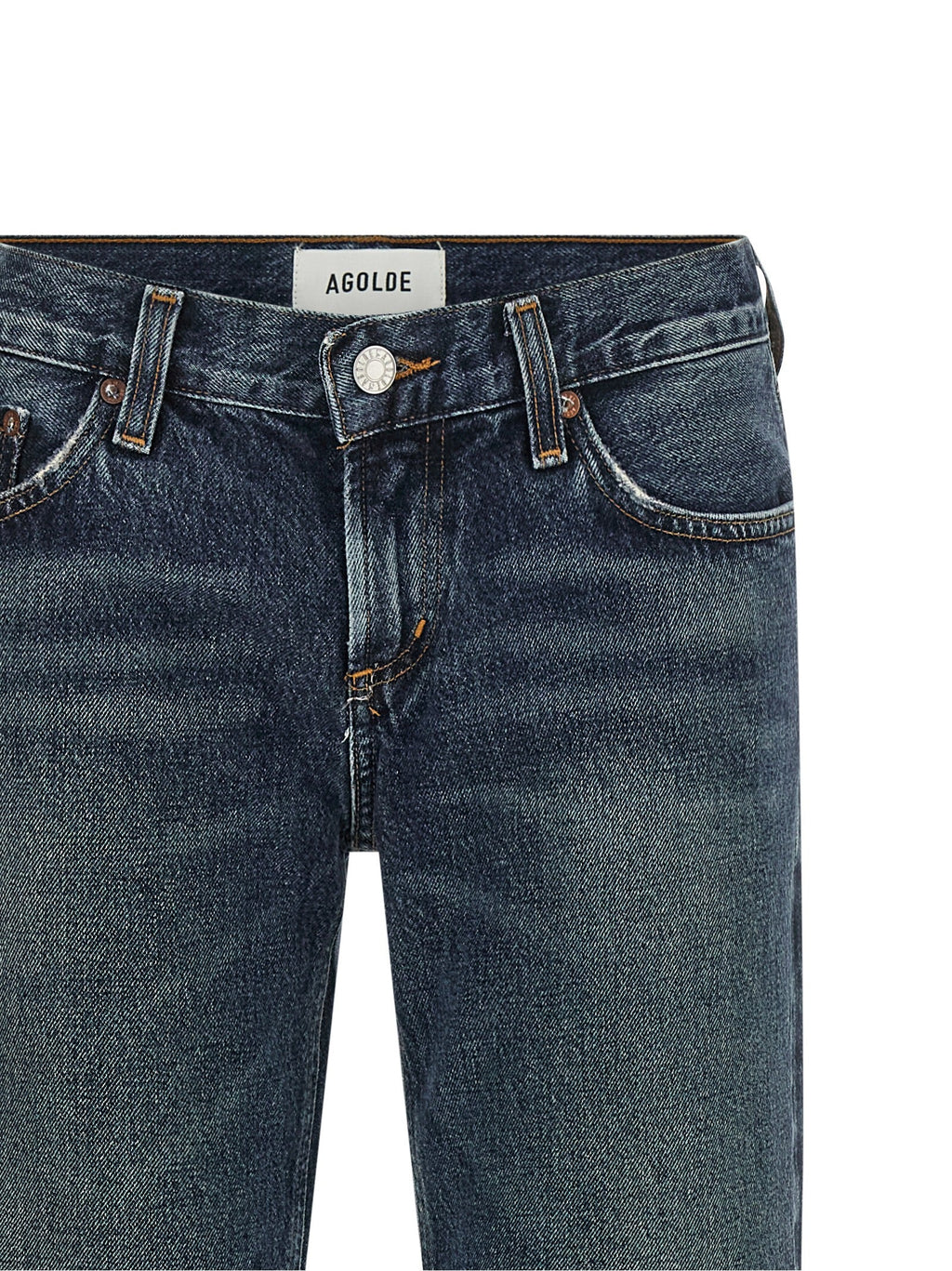 Agolde Blue Cotton Bootcut Jeans