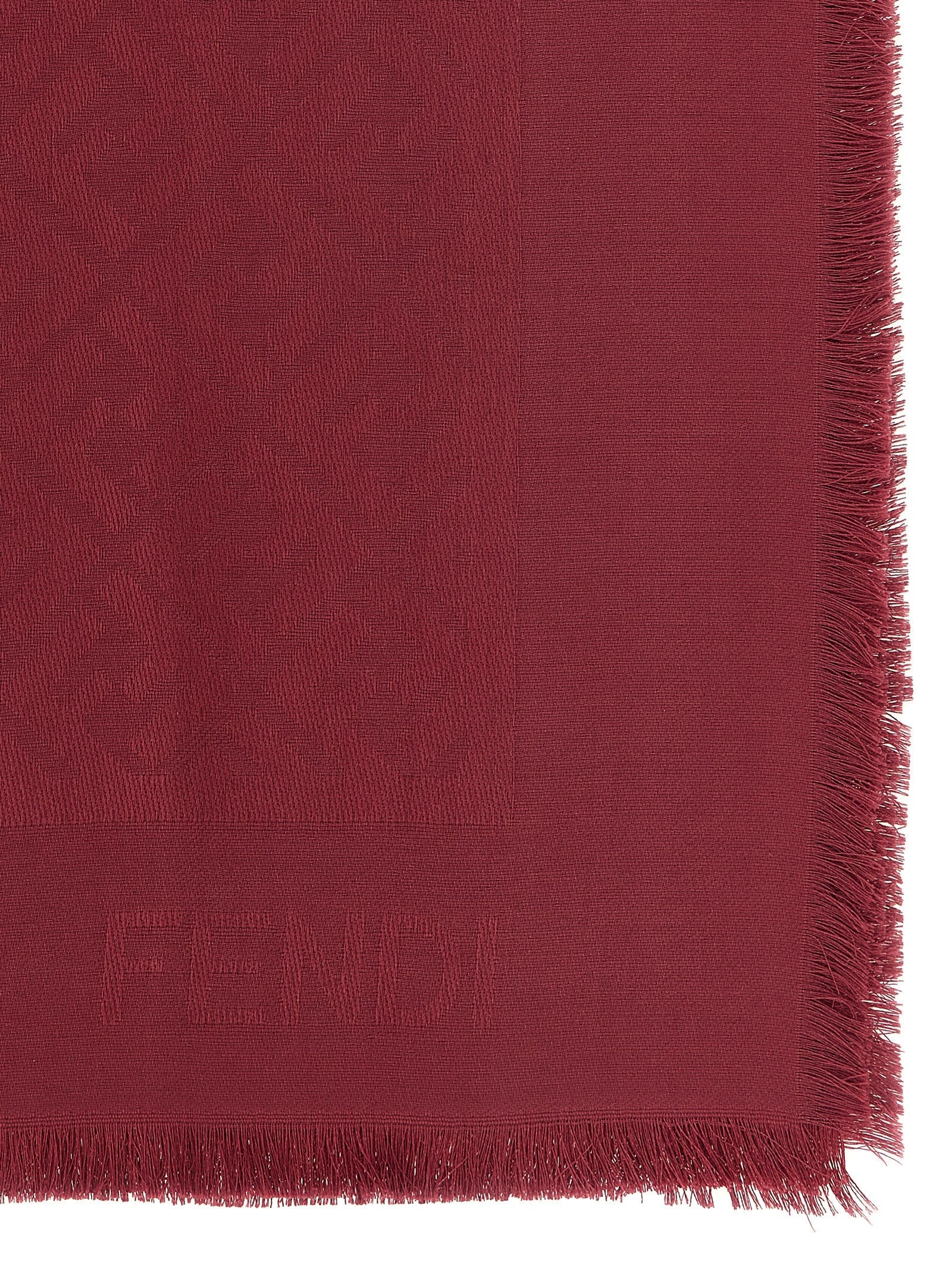 Fendi Bordeaux Silk Foulard
