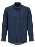 A.P.C. Blue Cotton Blouse