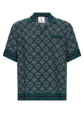 Casablanca Bicolor Silk Blouse