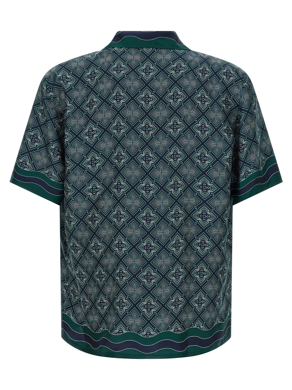 Casablanca Bicolor Silk Blouse