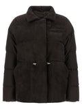 Kiton Brown Polyamide Full-Length Jacket