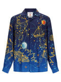 Casablanca Blue Silk Blouse