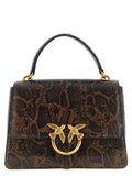 PINKO Brown Calfskin Handbag