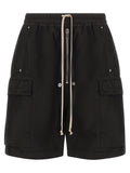 DRKSHDW Black Cotton Bermuda Shorts