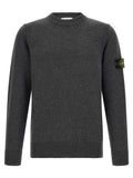 Stone Island Gray Virgin Wool Cardigan