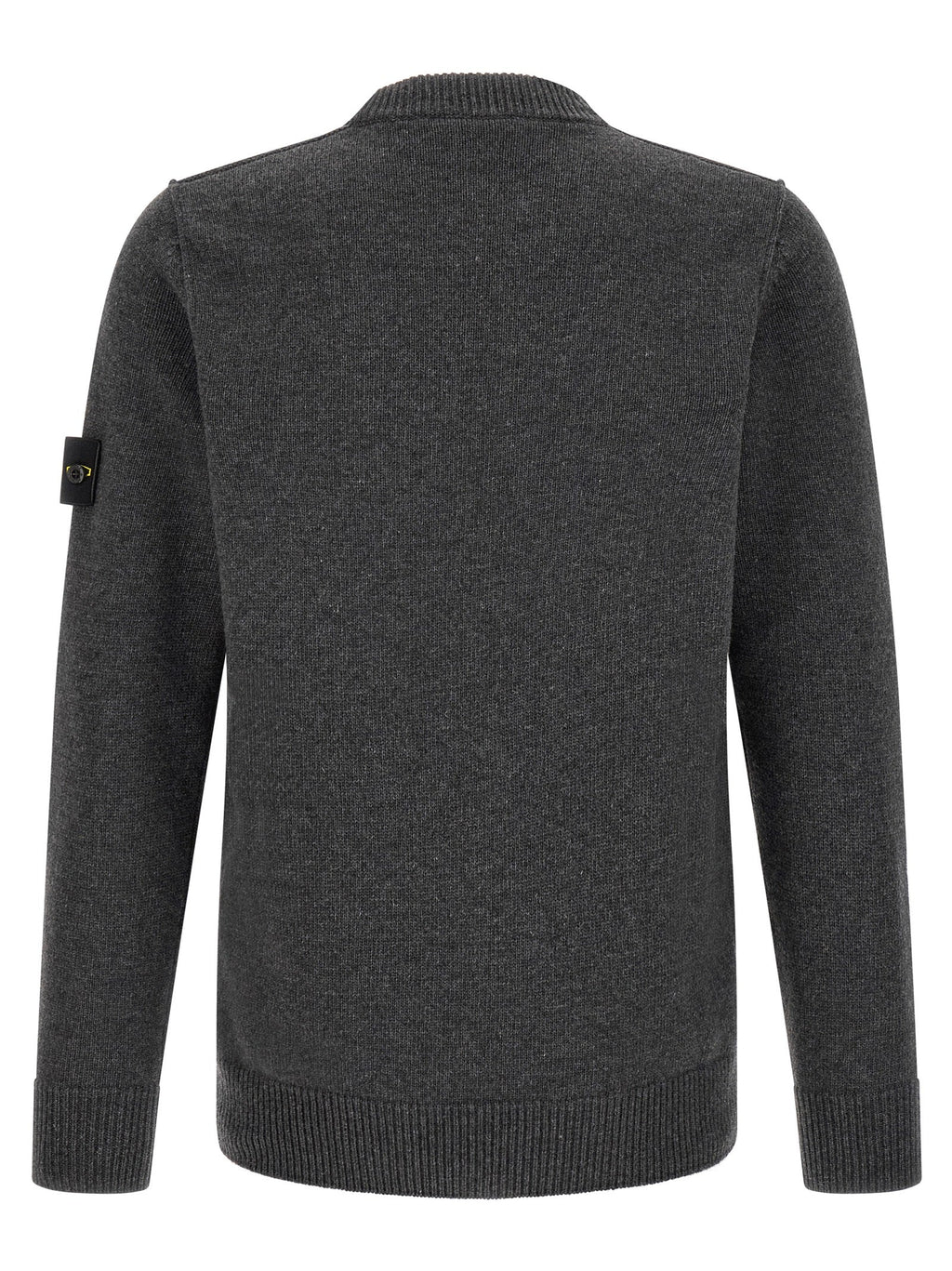 Stone Island Gray Virgin Wool Cardigan
