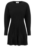 Elisabetta Franchi Black Viscose Short Dress