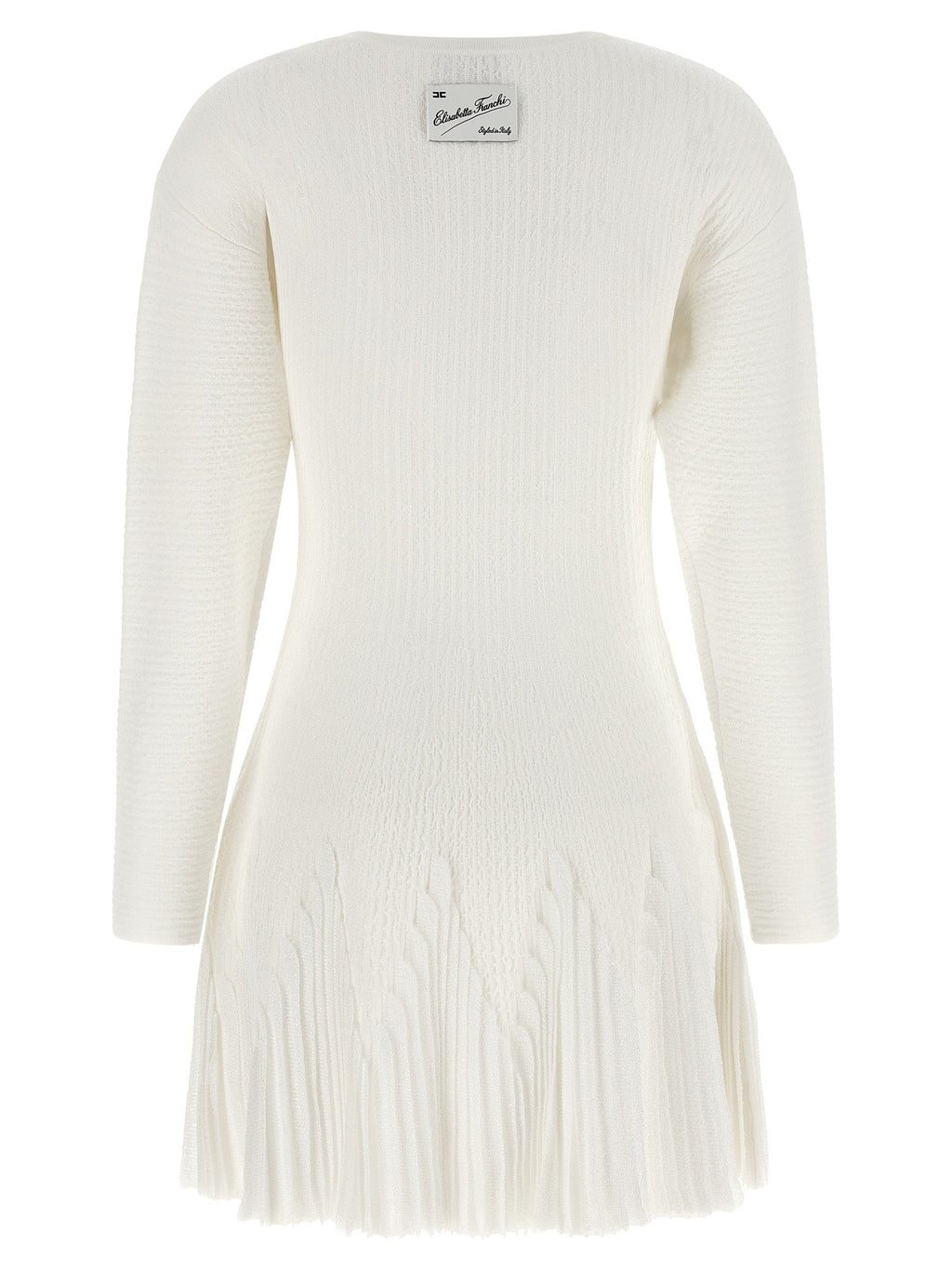 Elisabetta Franchi White Viscose Short Dress
