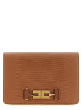 Elisabetta Franchi Brown Polyester Clutch Bag