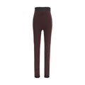 The Attico Purple Viscose Leggings