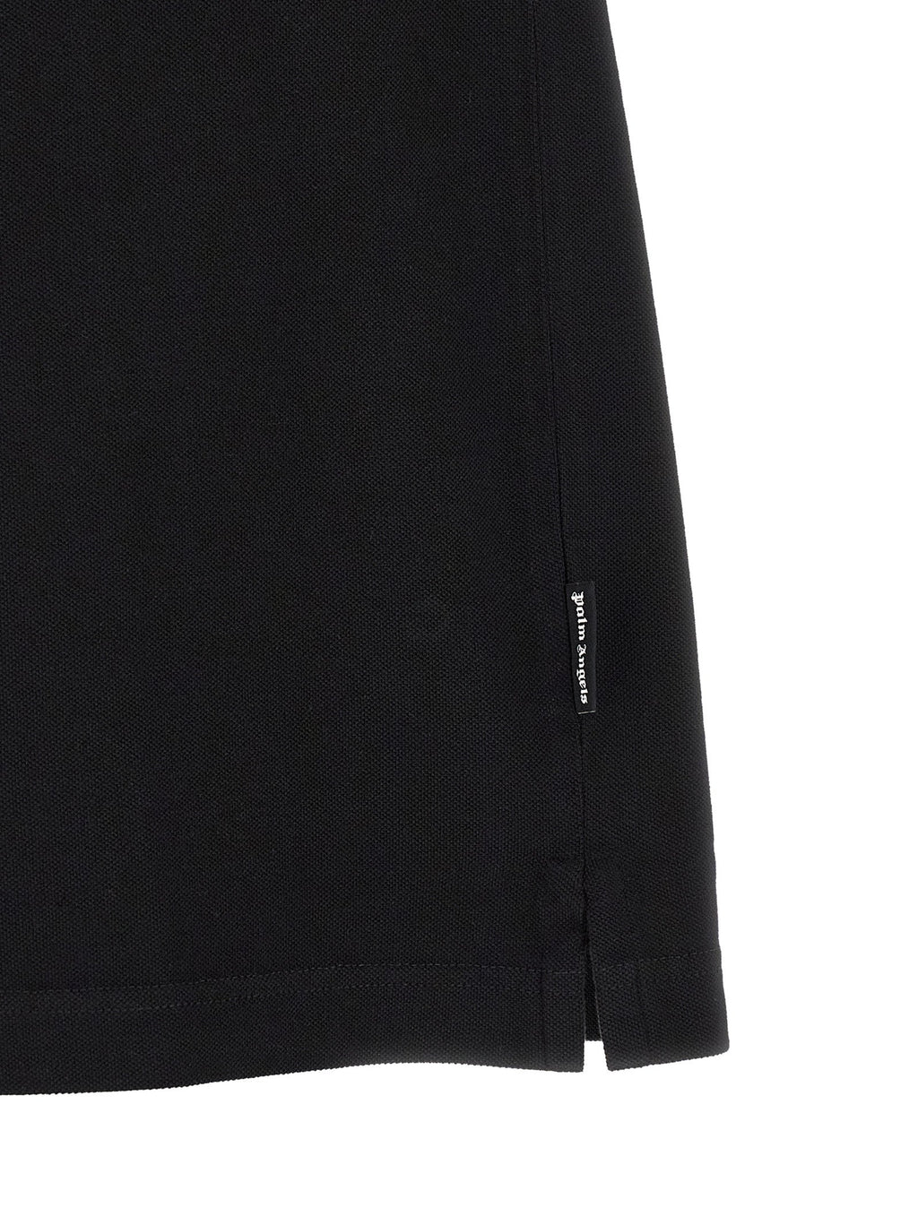 Palm Angels Black Cotton Polo Shirt