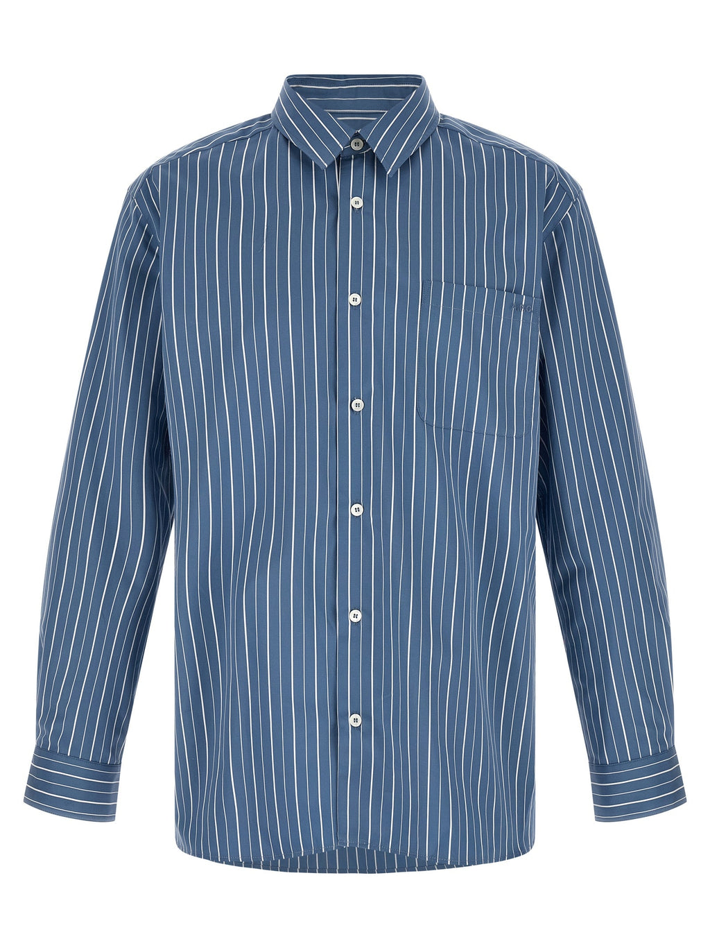 A.P.C. Blue Cotton Blouse