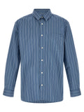 A.P.C. Blue Cotton Blouse