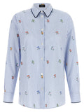 Etro Blue Cotton Blouse