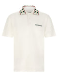 Casablanca White Organic Cotton Polo Shirt