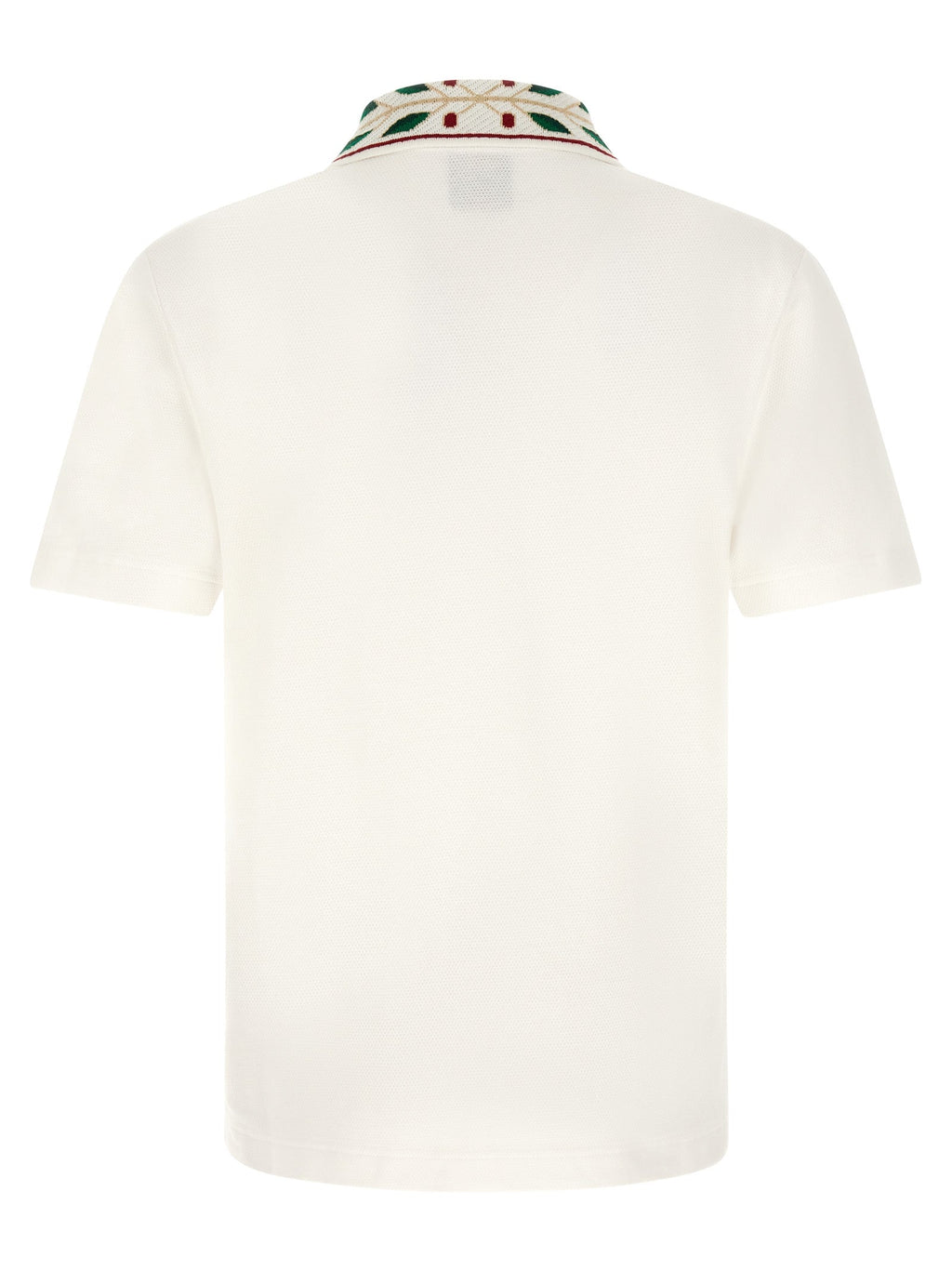 Casablanca White Organic Cotton Polo Shirt