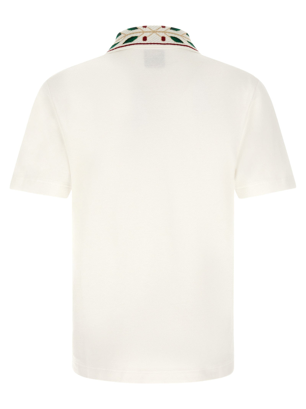 Casablanca White Organic Cotton Polo Shirt